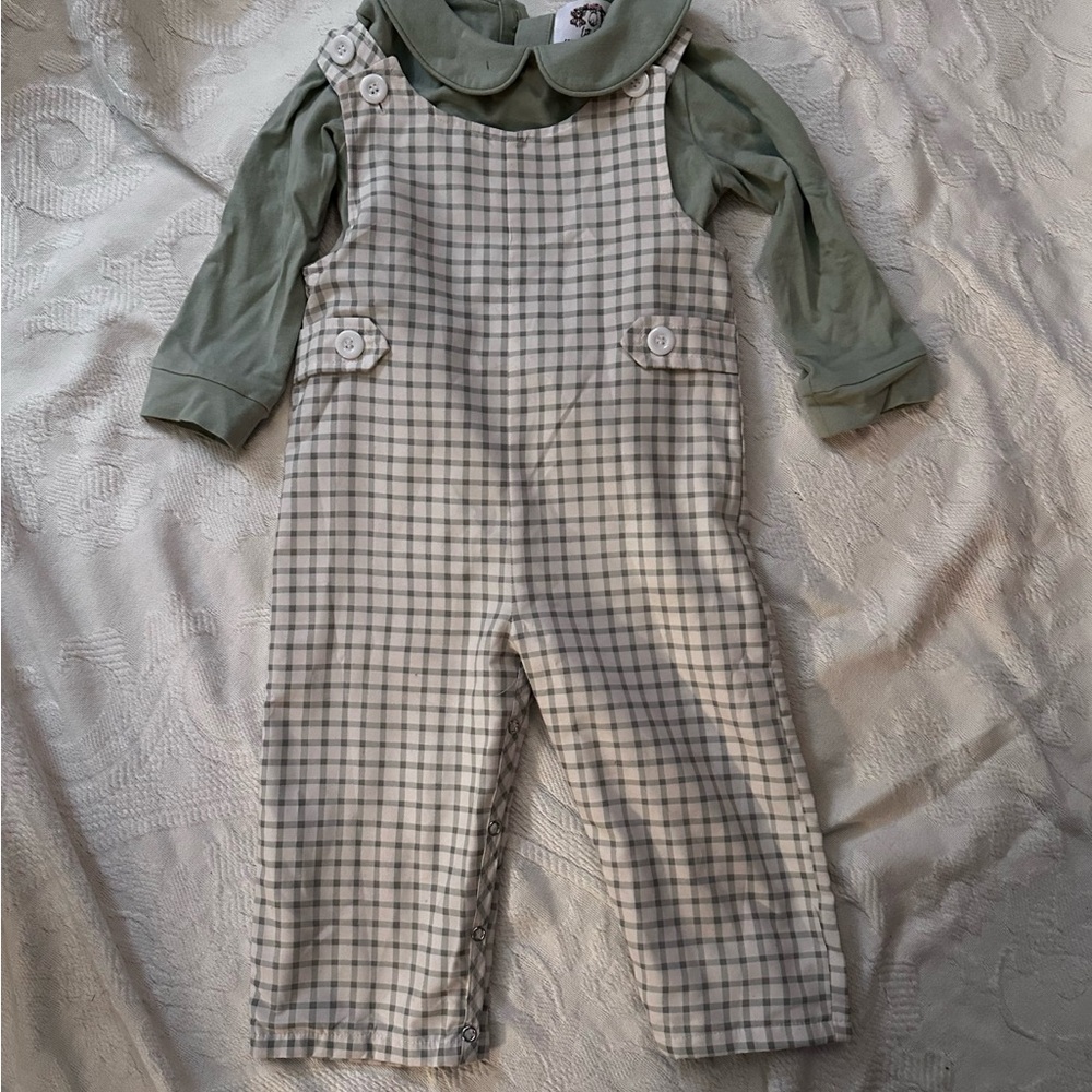 Boutique Sage green longall with Shirt